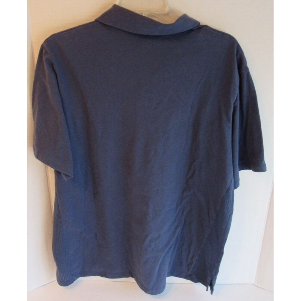 Adidas Short Sleeve Climacool Blue 3 Button TPG Potomac Golf Polo Shirt Size XL - Picture 2 of 5